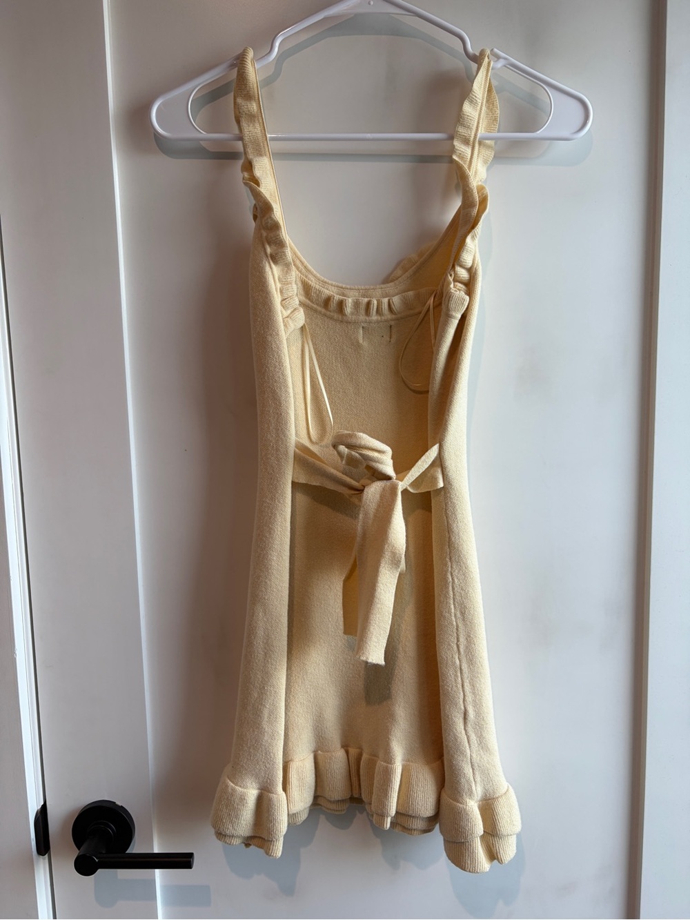 Butter yellow Ruffle Tank Dress - Picture 2 of 3